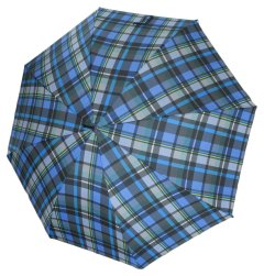 Derby Hit Long Blue Plaid