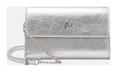 L.Credi Oliviana Clutch Silver