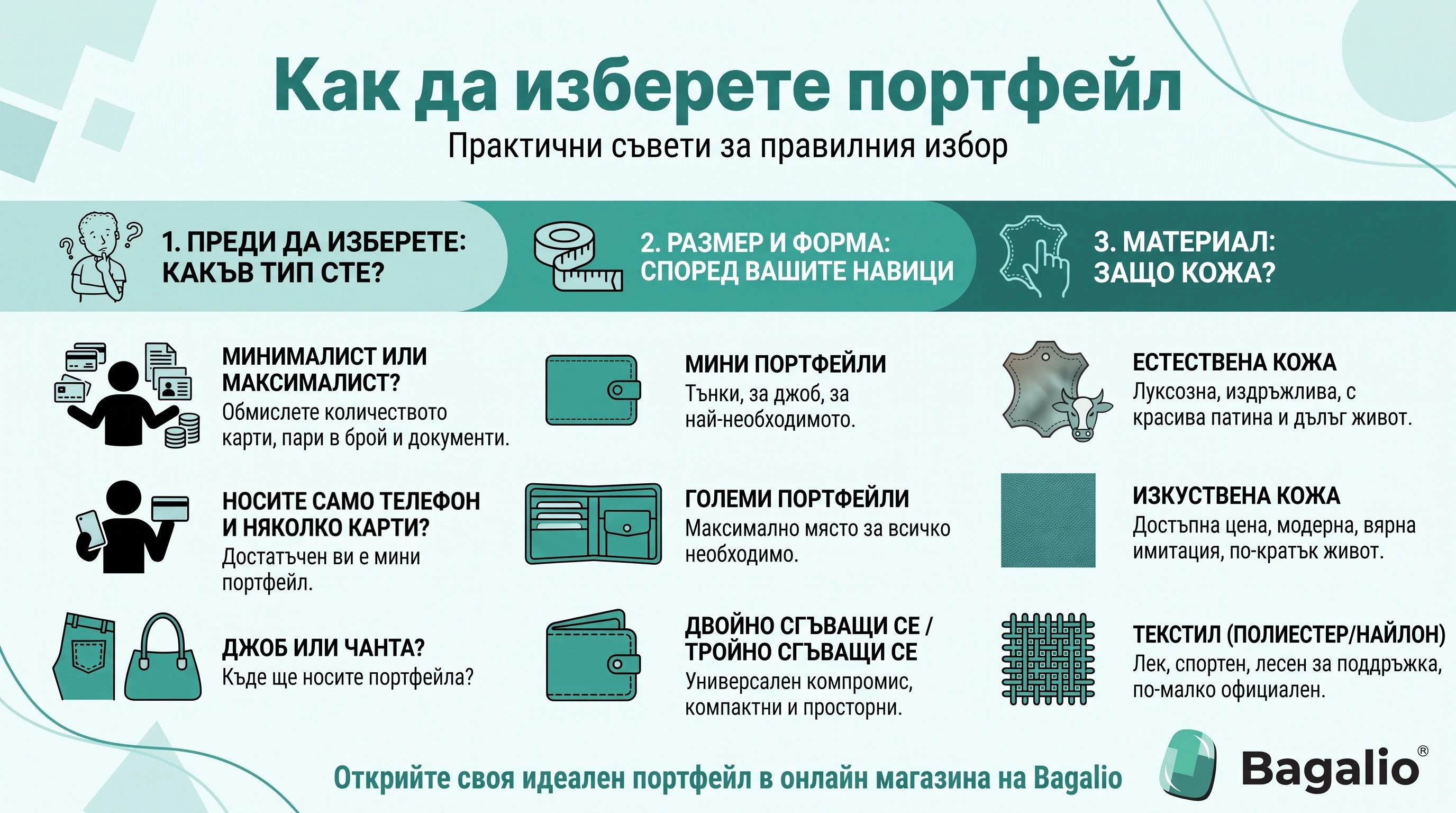 ИНФОГРАФИКА: Как да изберем портфейл