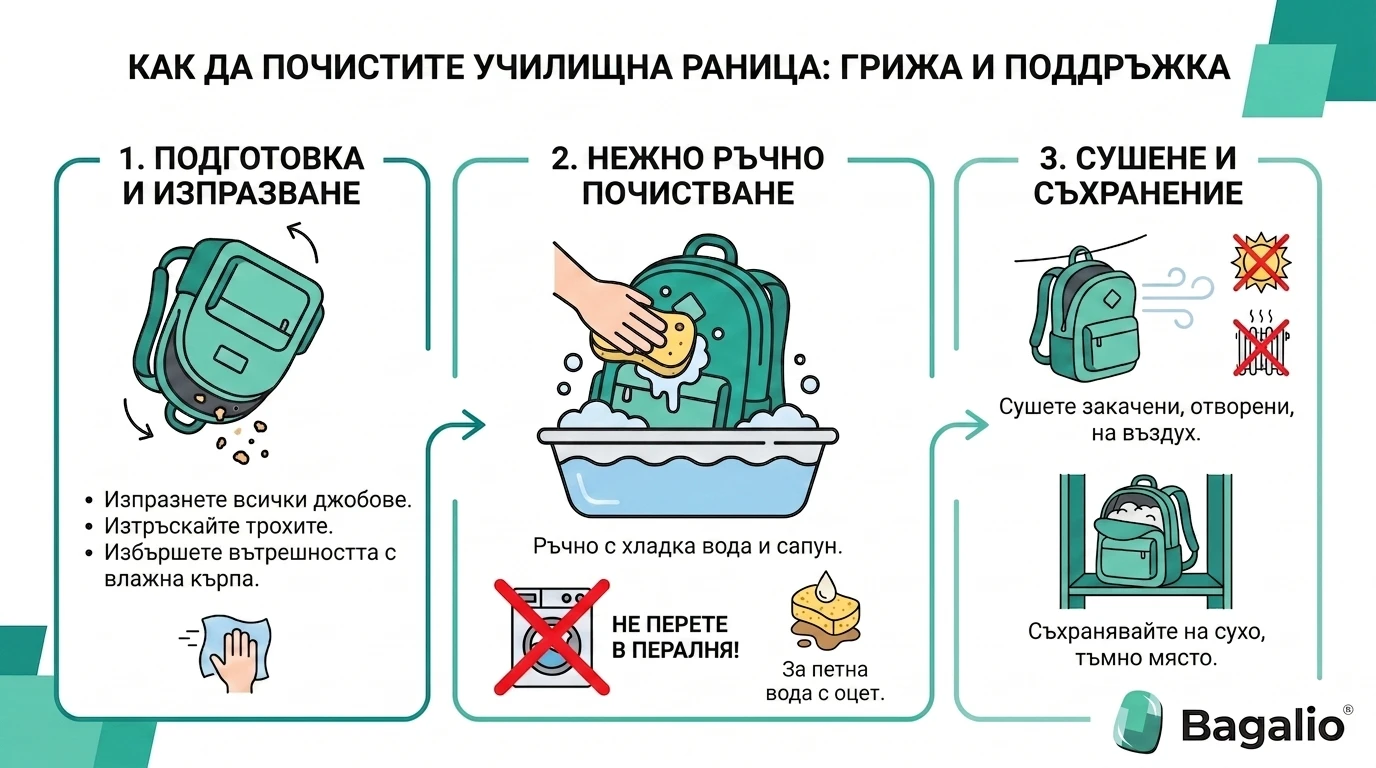 Инфографика: как да почистите и поддържате бизнес чанта