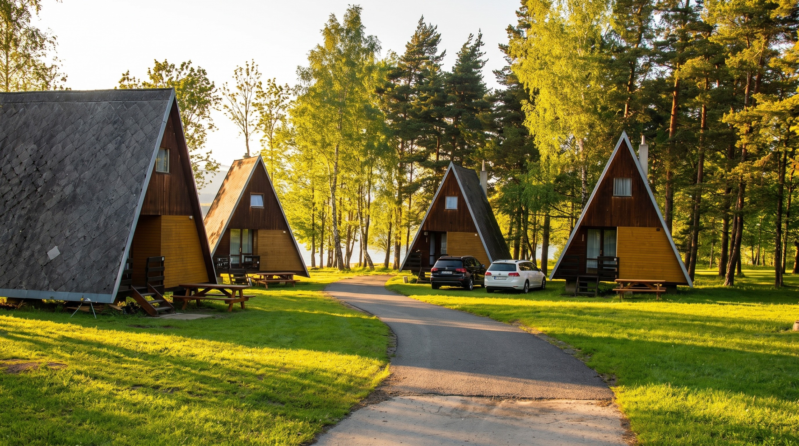 Camping Olšina на брега на езерото Lipno